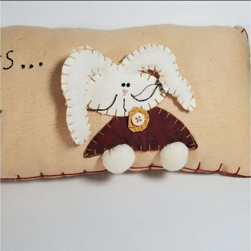 Happy Day Pillow Bunny 2 ft long 7